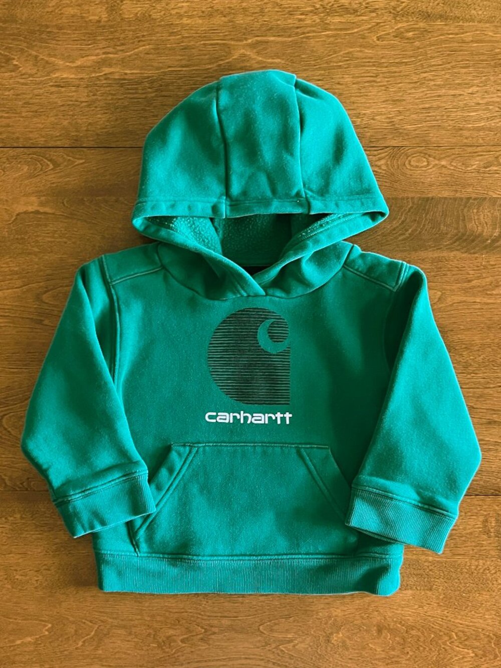 Carhartt emerald green logo hoodie 2T